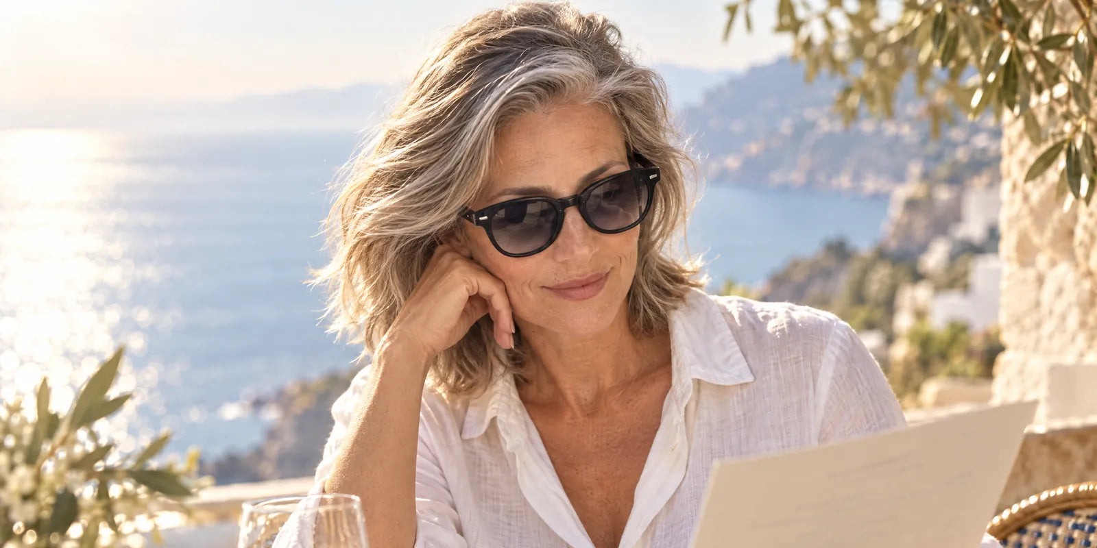 Read the menu without swapping glasses.
